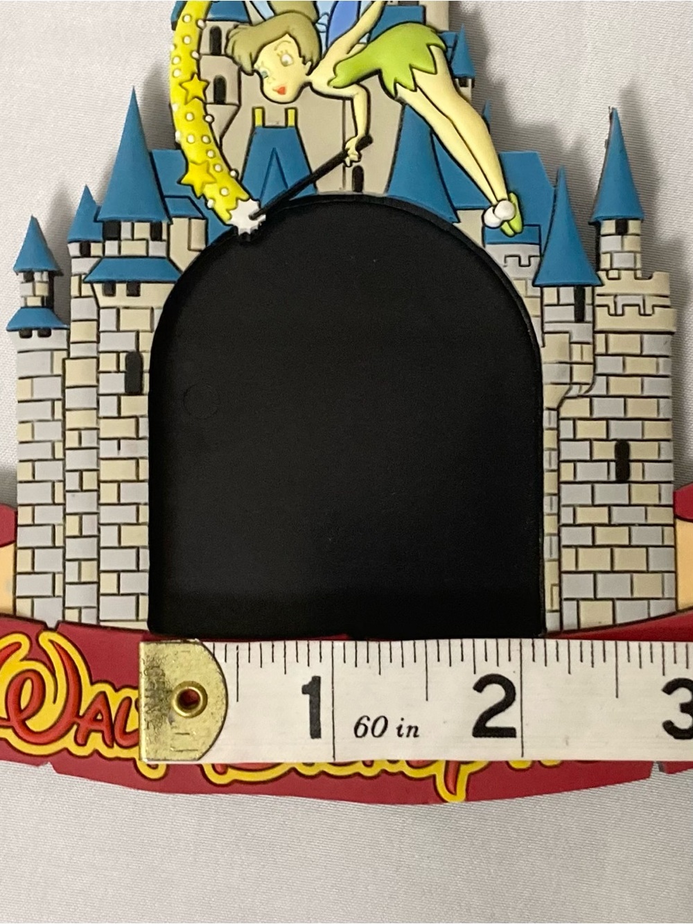 ⭐️ Vintage Disney Cinderella’s Castle Tinker Bell Rubber Magnetic Picture Frame - Picture 10 of 13
